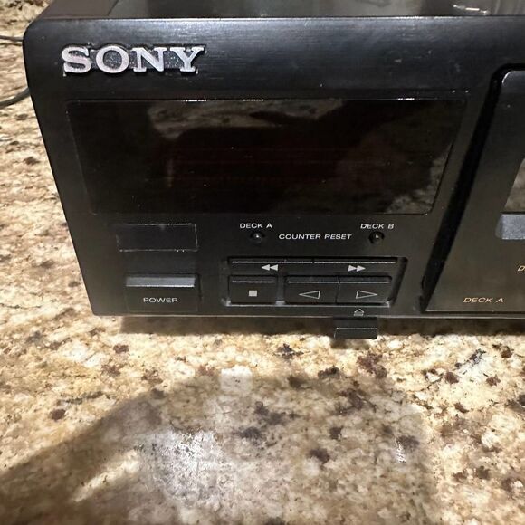 Vintage SONY CASSETTE DECK Stereo TC-WE405‎  DUAL Player / DUB Recorder Read - Picture 3 of 9